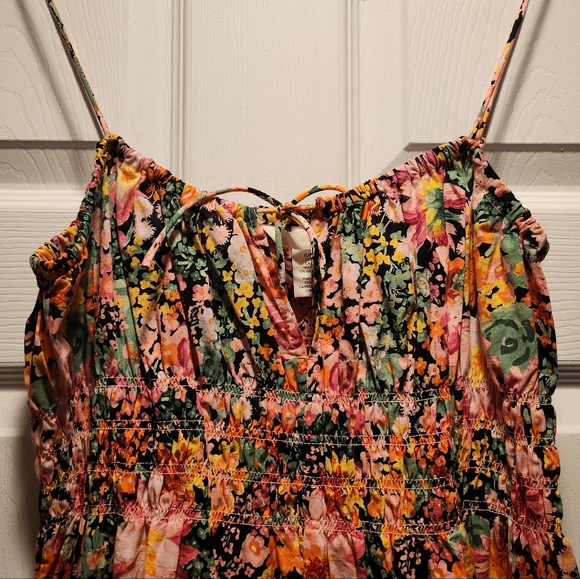 Floral H&M Smocked Cotton Summer Dress - Picture 3 of 7